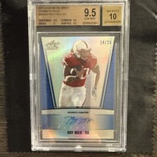 2011 Leaf Metal Draft Prismatic Blue 14/25 Roy Helu Jr Roy Helu #RC-RH1 Auto 0af