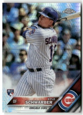 2016 Topps Chrome #166 Kyle Schwarber Prism Refractor RC