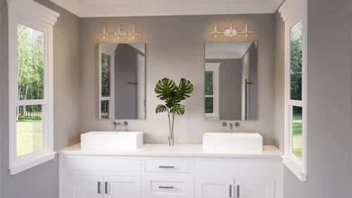 Quoizel DNY8603 Nickel Danbury 3-Light 24"W Bathroom Vanity Light - Picture 3 of 12