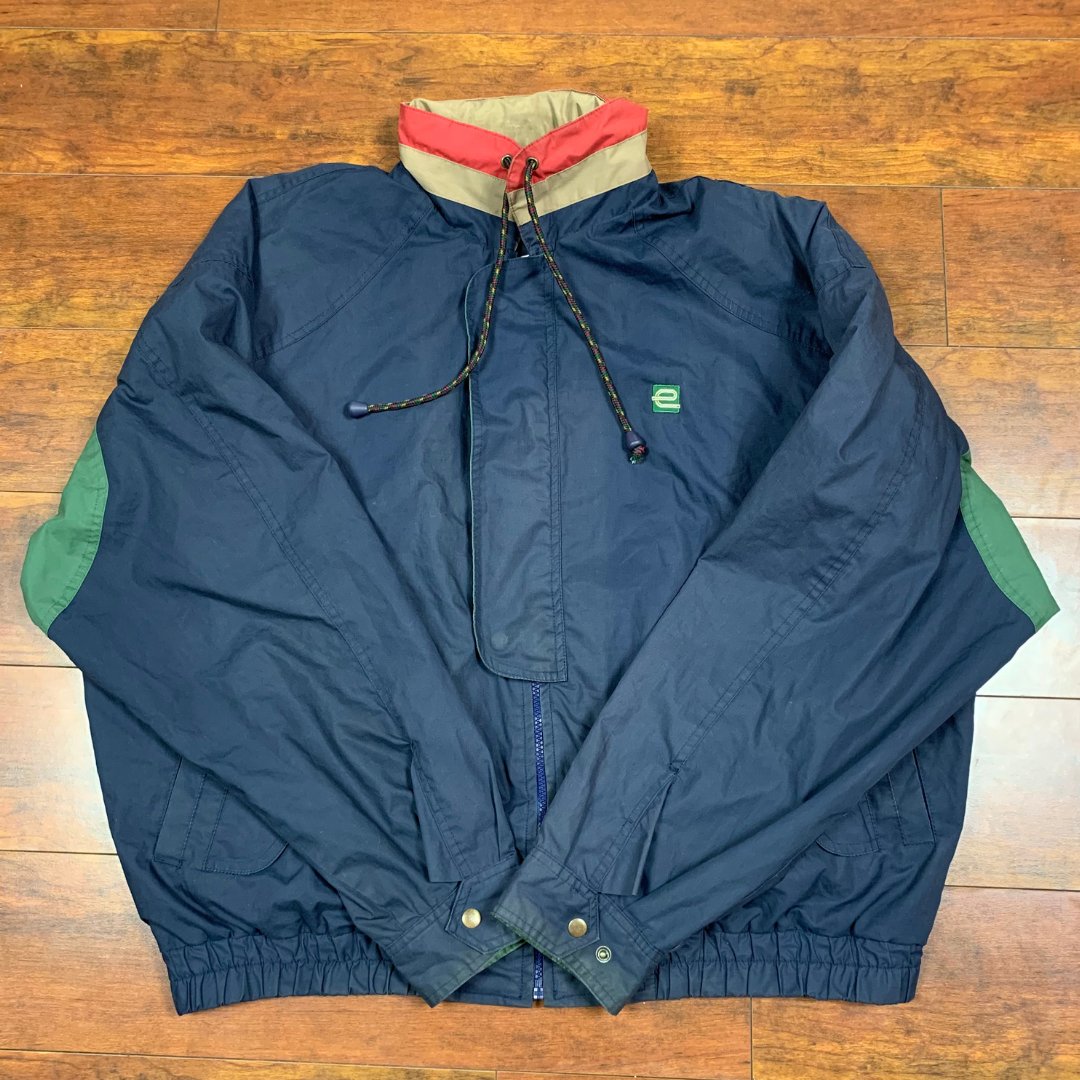 Vintage 90s Winner Mate Colorblock Windbreaker Jacket Mens XXL Retro