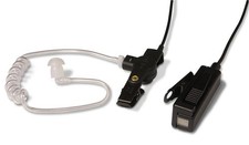 Kenwood KHS-8BL Two Wire Surveillance Earpiece w/PTT Mic Black 
