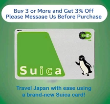Japanese Suica IC Card 500 Yen Loaded Usable on Public Transport All Over Japan