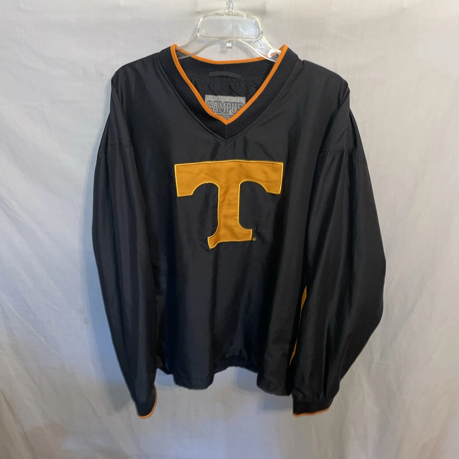 Campus Tennessee Windbreaker Mens Size XL Gray Outdoors Athleisure