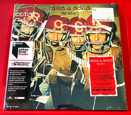 The Who Odds And Sods 2-LP GF RED/YELLOW VINYL RSD 2020 Half-Speed Master SEALED