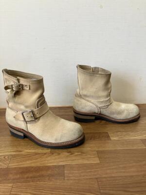 靴 REDWING / 2965 short engineer boots REDWING / 2965 Size US9 Short Engineer Boots Suede Beige Used No
