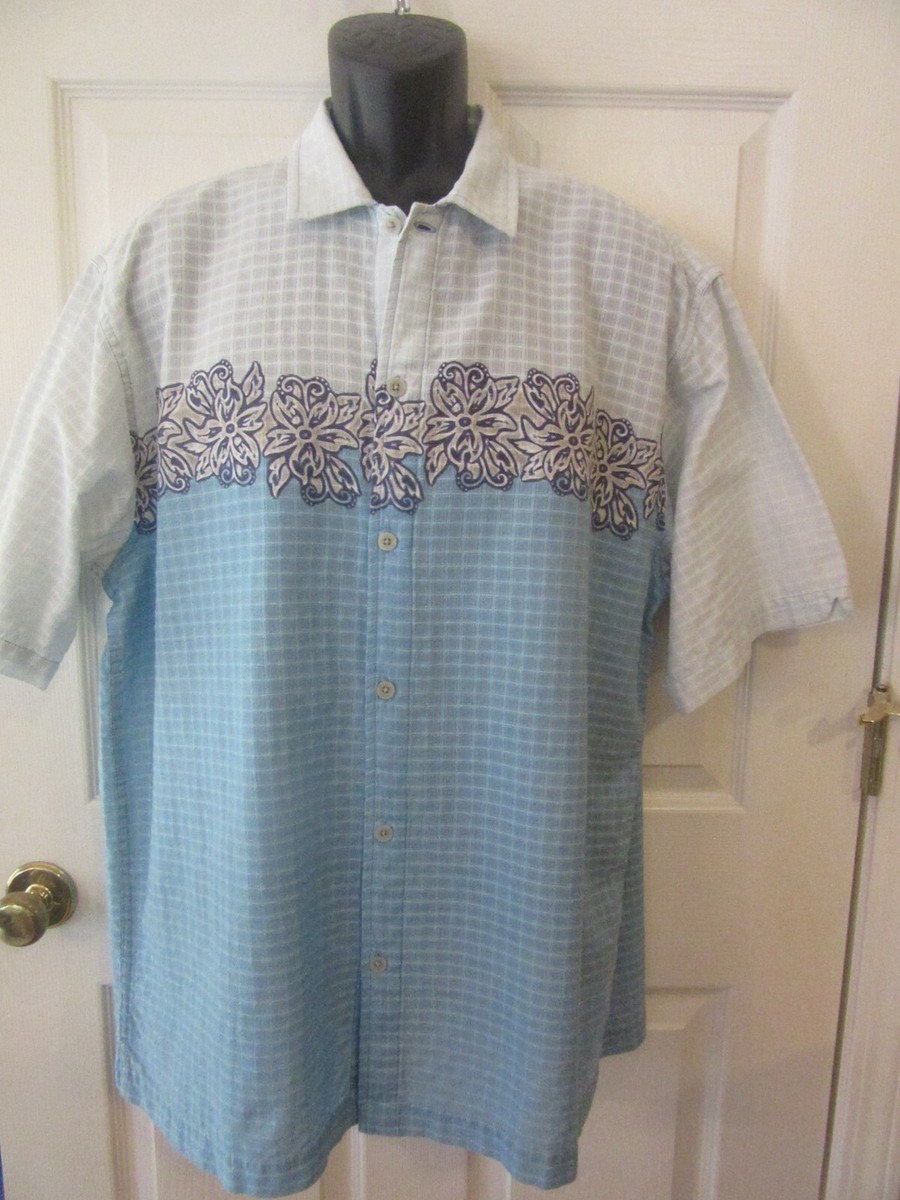 THE NORTH FACE A5 SERIES BLUE HAWAIIAN COLORBLOCK S/S BUTTON