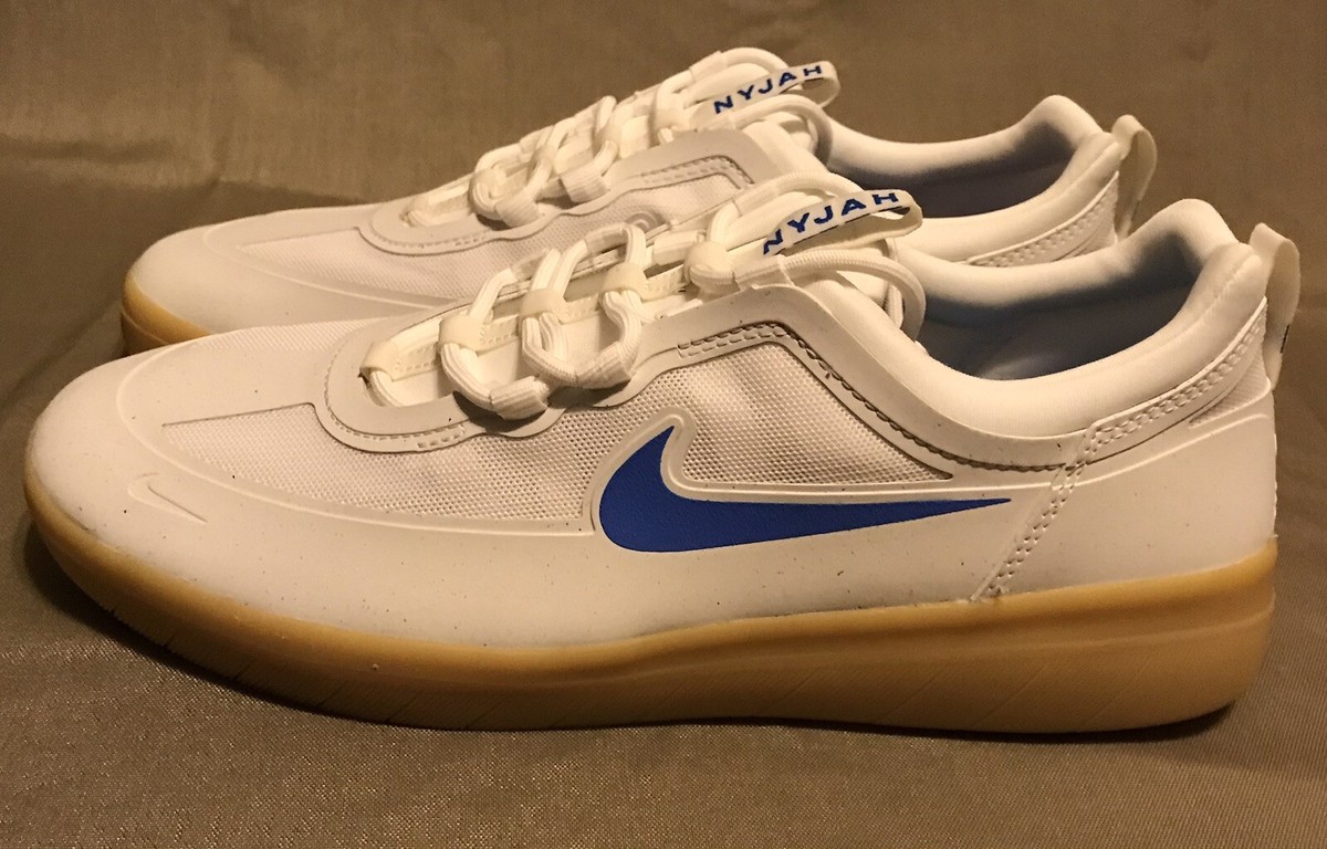 nike nyjah white blue