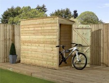 Empire 2200 Pent Garden Shed Wooden 8X3 8ft x 3ft SHIPLAP TONGUE & GROOVE PRESSU