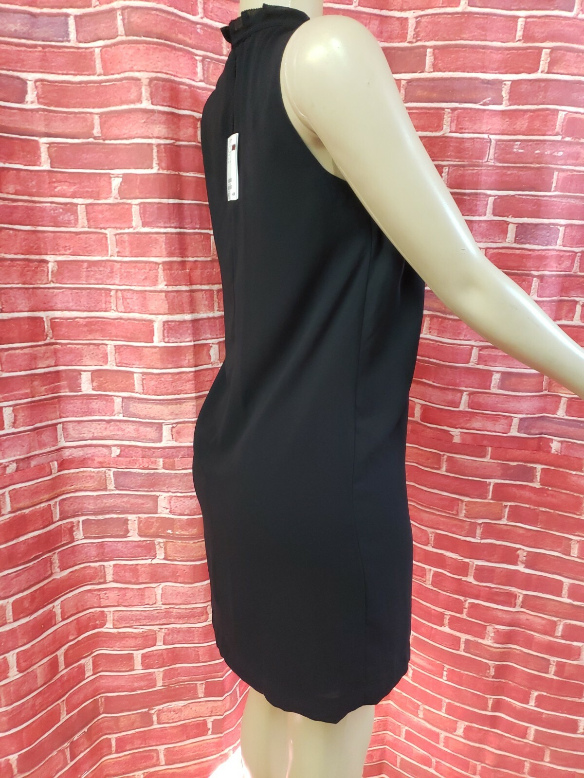 H&M Black Pleated Neckline Sleeveless Women's Dress Size 4 NWT #CB8 thumbnail 12