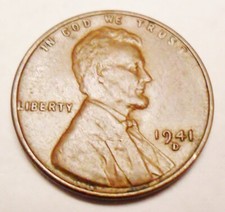 1941 D Lincoln Wheat Cent / Penny  AVE CIRCULATED  **FREE SHIPPING**