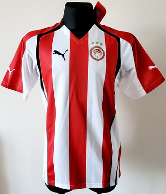 Olympiacos 2005 - 2006 Home football Puma shirt size Large | eBay