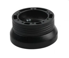 Black Steering Wheel Hub Adapter 5 & 6 Hole - Flaming River, Ididit, GM, Chevy