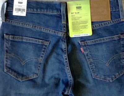 Levi's Men's 511 4580 PREMIUM BIG E SLIM 29x32 Blue ADV FLEX STRETCH NWT $98.00
