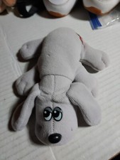 POUND PUPPIES Gray PUPPY Plush toy TONKA 1985,VGC. 7 Inch,