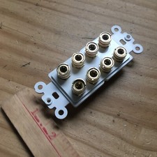 5 Speakers 10 Binding Post Banana Plug/Jack Only 1.5"W x 4"L