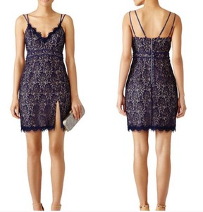 navy midi cocktail dress