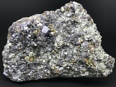 SPHALERIT PYRIT NATUR MINERAL KRISTALL ROHGESTEIN EXEMPLAR B-182