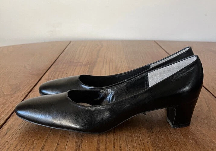 Zapatos de tacón Joyce California vintage para mujer talla 7 AA negros de 1,75" Foto 4 de 4