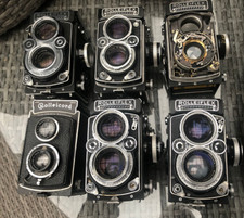 2x Rolleflex 2,8 3x Rolleiflex 3,5f 1x Rolleicord PARTS