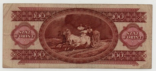 UNGARN 100 FORINT 1962 PICK 171C LOOK SCANS - Bild 2 von 2