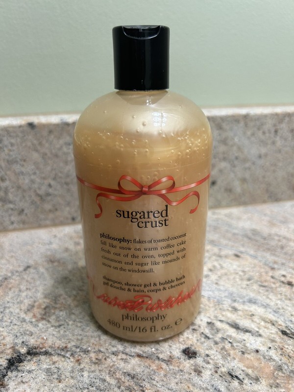 Philosophy SUGARED CRUST Shampoo Shower Gel Bubble Bath 16 fl oz  NEW Sealed