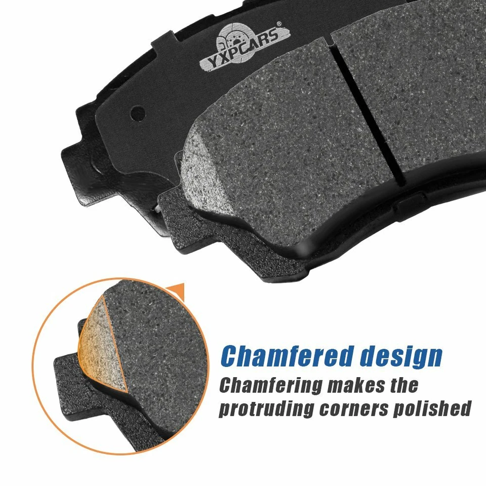 For 2000-2006 BMW X5; 1997-2001 BMW 740i 740iL Front Rear Ceramic Disc Brake Pad - Image 3 of 4