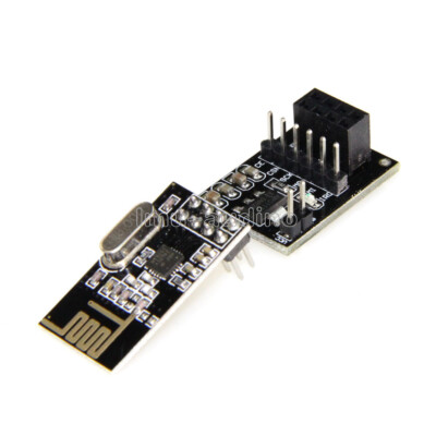 NRF24L01+ 2.4GHz RF Wireless Transceiver Module+8Pin Socket Adapter Board