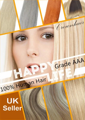 15"-26" 65g,115g-Half/Full Head Human Remy Hair Weaves Extensions-Double Weft