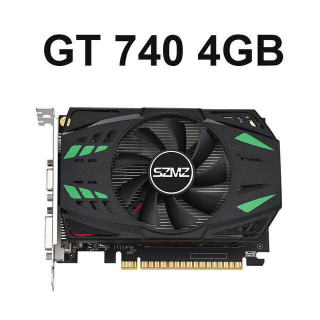 SZMZ New GeForce GT 740 Graphic Card 4GB 2GB 1GB Video Cards GT740 128bits  GDDR5