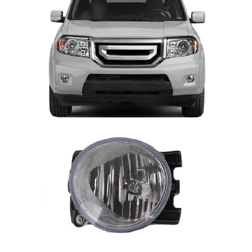 DNA Motoring FL ZTL 185 SM For 2012 to 2015 Honda Pilot Pair Front Bumper Driving Fog Light Lamp+Bezel+Switch Smoked Lens 13 14