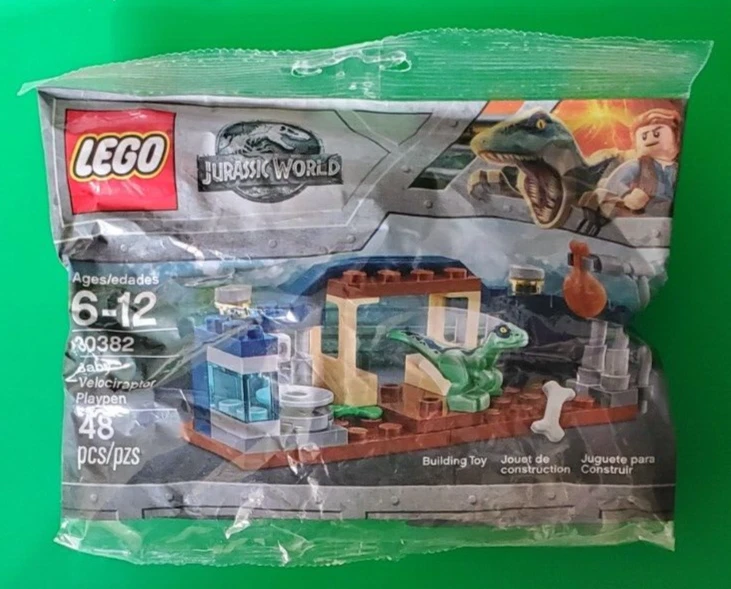 2018 Lego Jurassic World Baby Velociraptor Playpen Set 30382 SEALED RETIRED