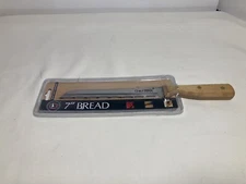 Chefmate 7” Bread Serrated Knife Wood Handle Taiwan New