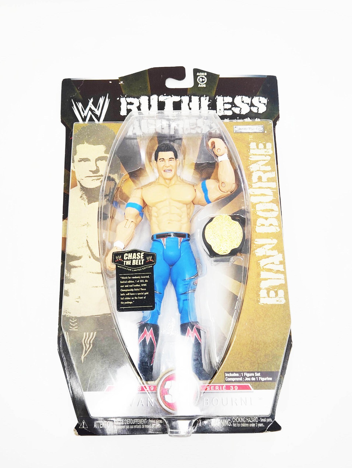 2009 WWE Ruthless Aggression Evan Bourne Action Figure Series 39 Jakks NRFB
