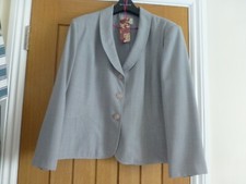 Brand New - Grey Lined Linen Jacket From East - Size 18 - Posted Next Day