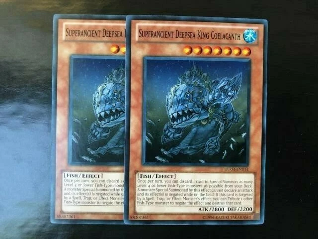 YUGIOH FISH DECK- SHARK- SUPERANCIENT DEEPSEA KING- FISHBORG- WATER- NEAR MINT - Image 2 of 4