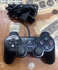Sony PS2 BLACK Wired Controller OEM DualShock PlayStation 2 AUTHENTIC