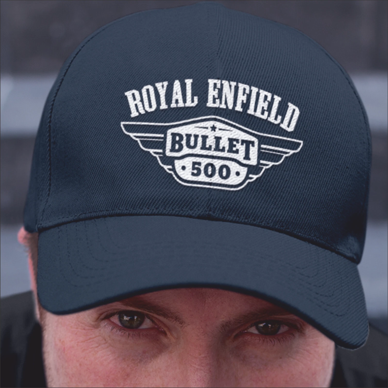 Royal Enfield Bullet 500 Motorcycle Logo Baseball Cap Save 30% with Multi-Buy
