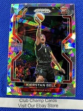 2022 #191 Kierstan Bell WNBA Panini Prizm Basketball Cracked Ice Prizm RC Aces
