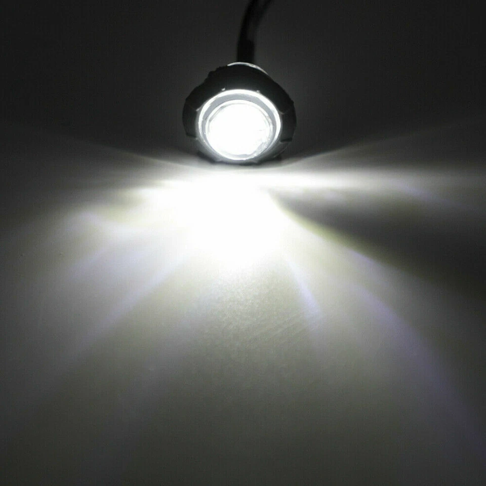 10x Luces LED redondas para barco marino blanco 12V cabina cubierta luz de cortesía Foto 2 de 4