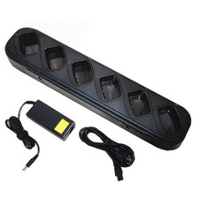 6 Caricabatterie Integrato 110-220V per Motorola Gp328 Gp338 Gp340 Ptx760 Pro5150 