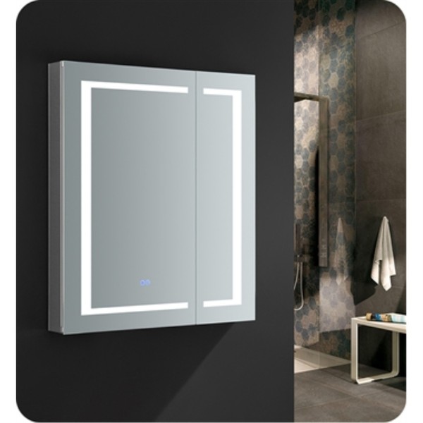 Fresca FMC023036 Luminosa 30" X 36" Lighted Frameless Medicine Mirror