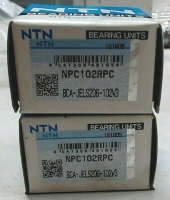 LOT/2 NTN BEARING NPC-102-RPC BALL INSERT BEARING STD BORE DIA 1.1250 IN *FRSHIP