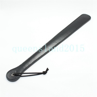 Paddle Faux Leather Long Binding Flogger Whip Cane Toy Wife Roleplay