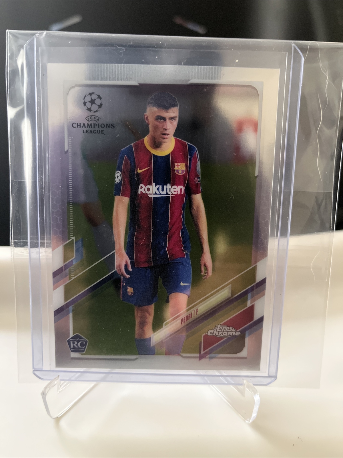 2021 UEFA TOPPS CHROME PEDRI Rookie #61 FC Barcelona