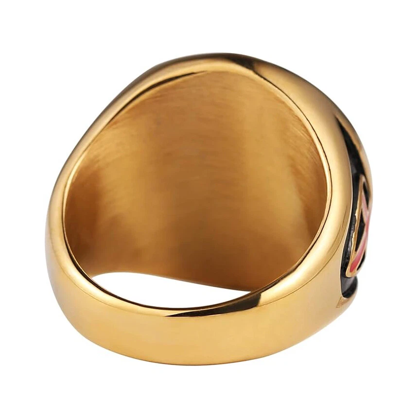 Knights Templar Put On The Whole Armor of God Ring Stainless Steel Gld Size 7-13 - Image 4 of 4