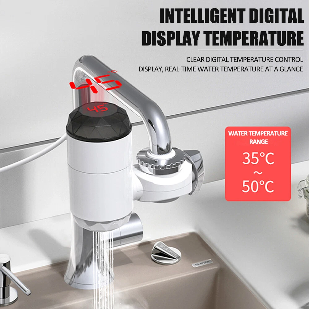 Instant Fast Heating Electric Hot Cold Water Heater Faucet Taps 3000W US  Plug | eBay