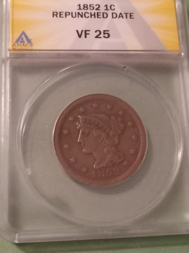 1852 Large Cent — photo from another recent sale