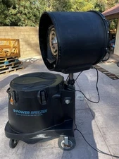 FREE SHIPPING! POWER BREEZER PB10-A-06-B Portable Misting Cooler Fan