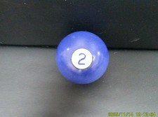  2 Blue Single Individual Pool Ball Billiard 2 1/4  Inch