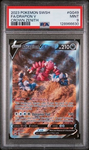 Drapion V graded PSA 9 for sale on eBay